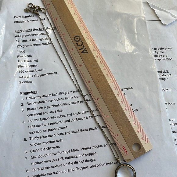 COPY - Magnifying Glass Pendant Necklace, Lucky Brand, Antique - Picture 11 of 16